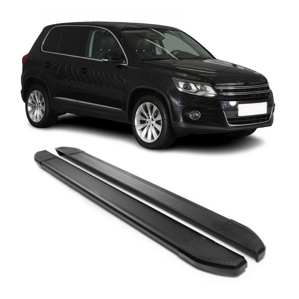 OMAC Aluminium-Trittbretter VW Tiguan 2007-2016 2-teilig mit ABS rutschfest