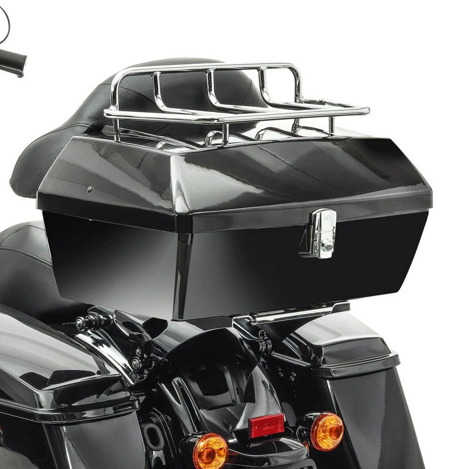 Craftride Topcase Missouri 43 Liter schwarz mit Gepäckgrill