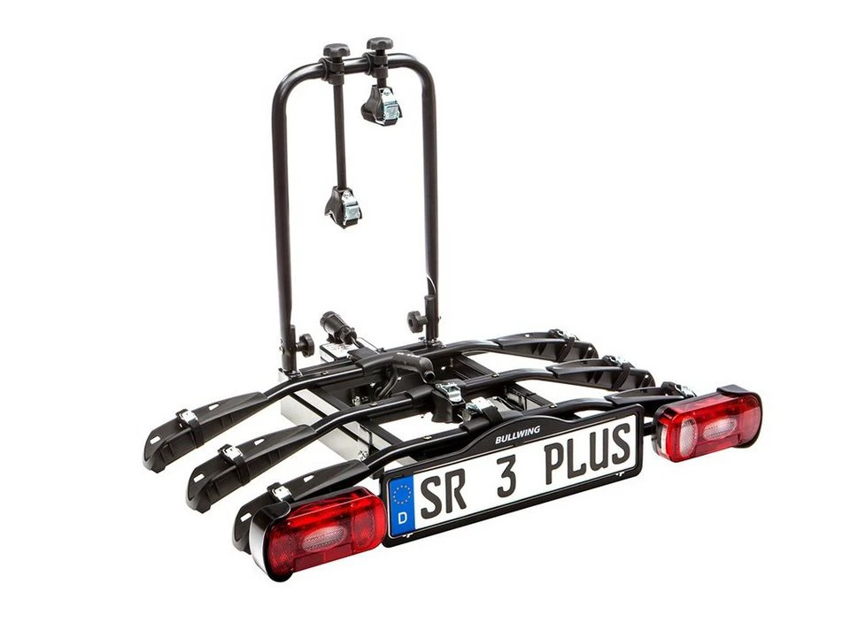 Bullwing SR3 Plus Kupplungsfahrradträger für 3 Fahrräder Stahl schwarz