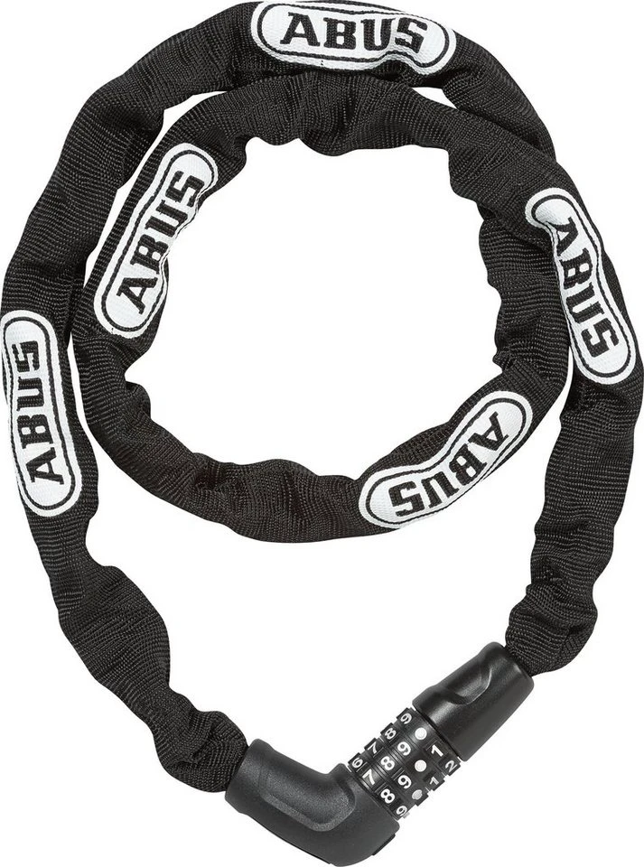 ABUS Kettenschloss 5805C/110 Zahlenschloss black mit 2-Komponenten-Zahlenwalzen