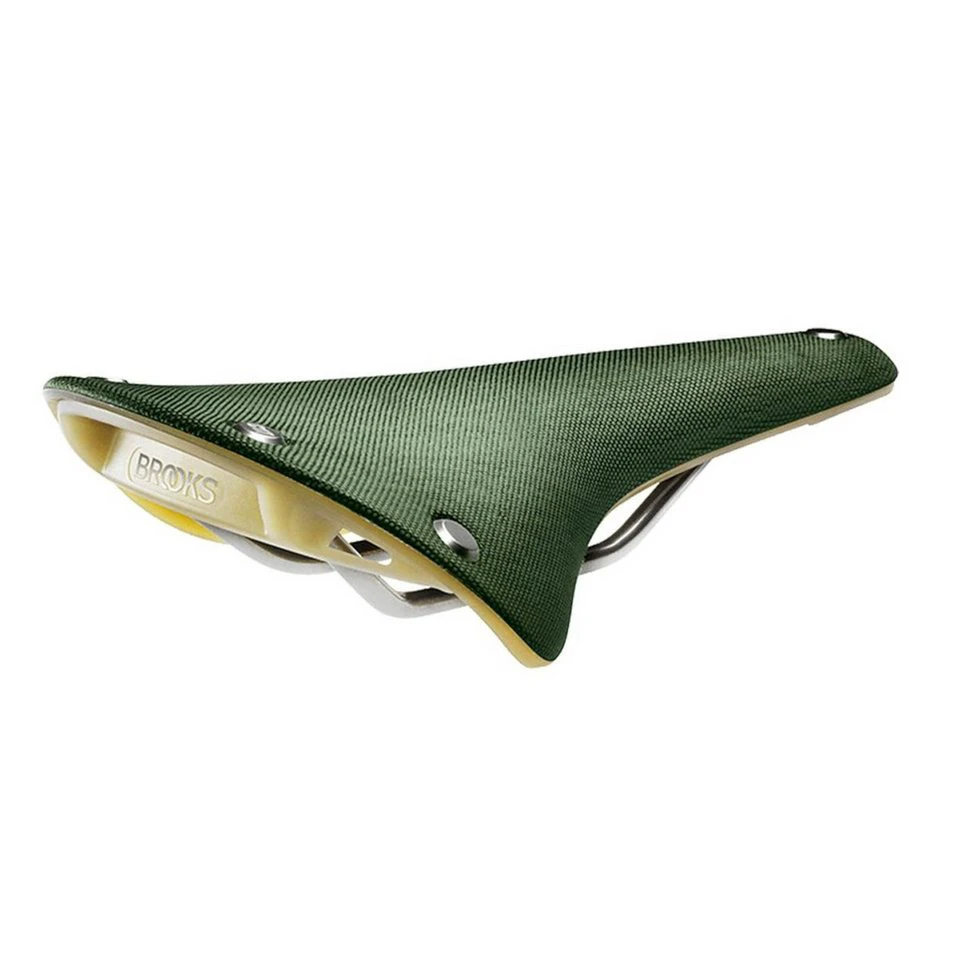 Brooks Cambium C17 Organic Light Fahrradsattel Naturkautschuk Baumwolle Grün 283 × 164 mm
