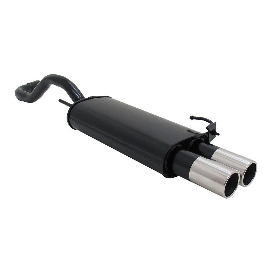 OMAC Novus Sportendschalldämpfer Gruppe N für VW Polo 4 6N/6N2 2x76mm Edelstahl-Endrohr