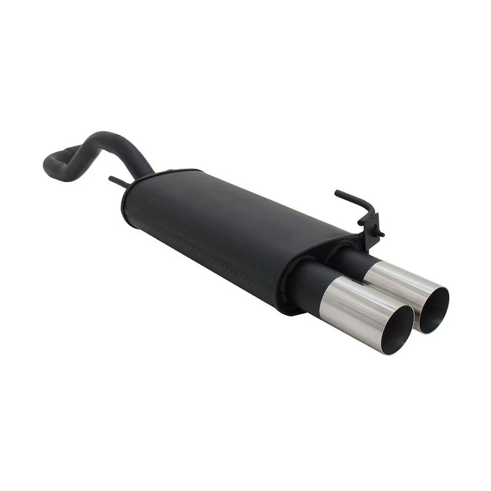 OMAC Novus Sportendschalldämpfer VW Polo 4 6N/6N2 2x76mm RL-Design Edelstahl EG Genehmigung
