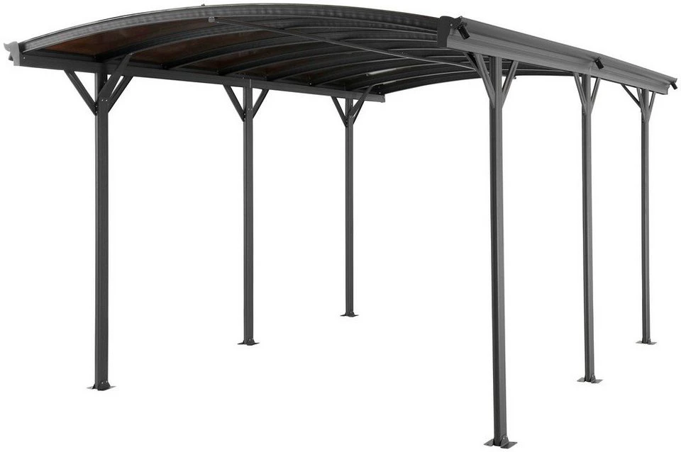 Better Home Design Carport Anthrazit 505 x 300 x 220 cm Aluminium Polycarbonat