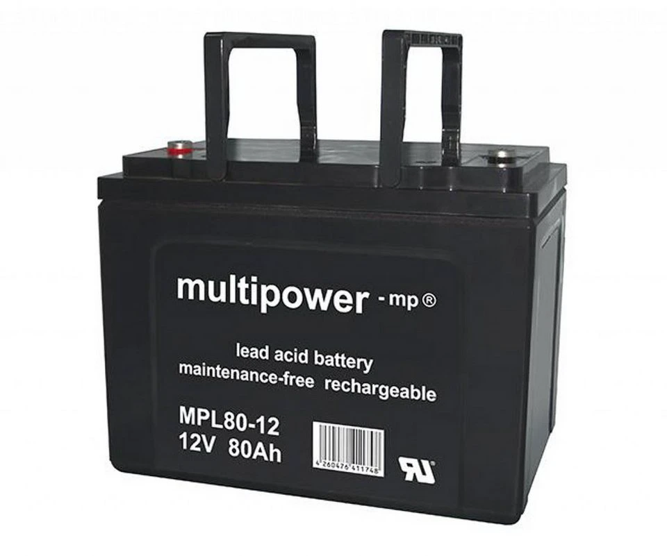 Multipower Blei-Akku Batterie MPL80-12 Pb 12V 80Ah