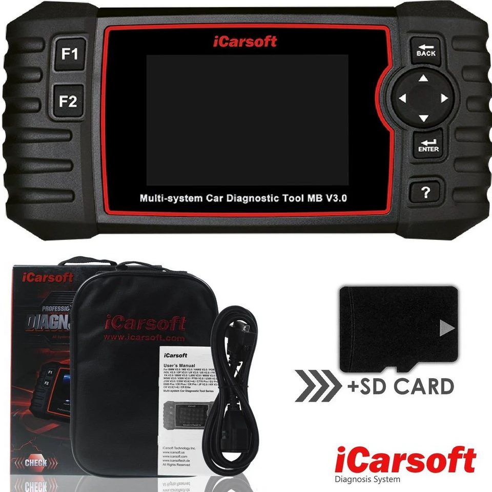iCarsoft OBD2-Diagnosegerät MB V3.0 Mercedes Sprinter Smart Auslesen Wartung Service