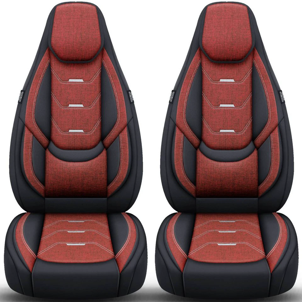 BREMER SITZBEZÜGE Autositzbezug Adria Coral Adriatik Silver H2 2-tlg. Schwarz/Weinrot