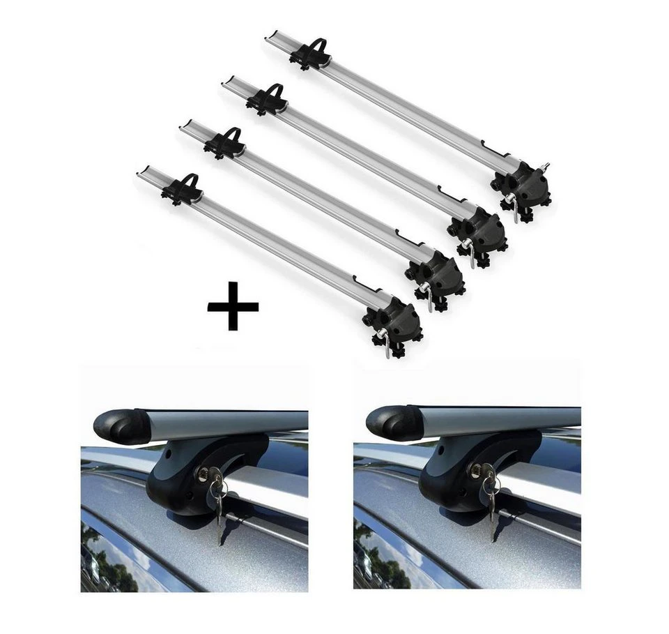 VDP Dachfahrradträger Bike Pro 4x Relingträger L120 Audi A4 Avant 8E/B7 04-08
