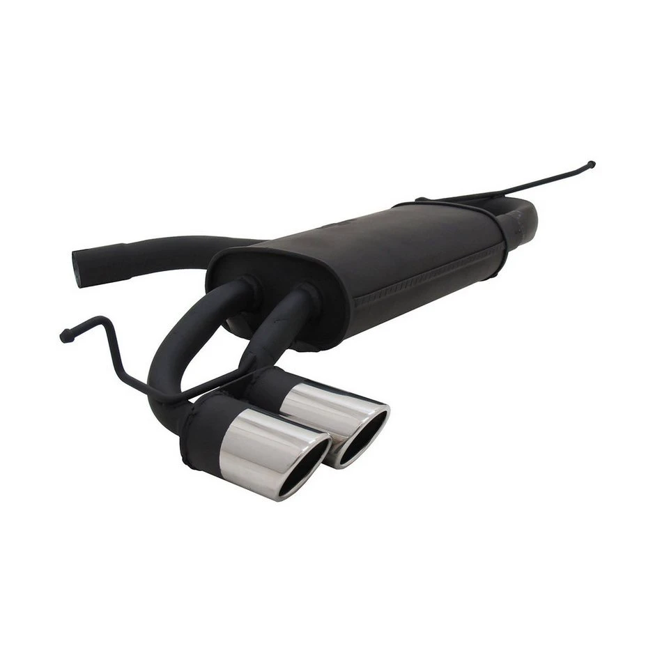 OMAC Sportendschalldämpfer 2x76mm SR-Design Edelstahl für VW Golf V VI mit EG-Genehmigung