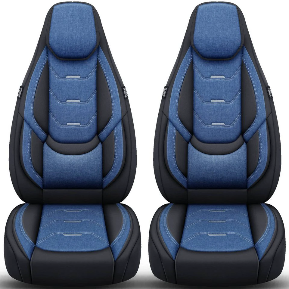 BREMER SITZBEZÜGE Autositzbezug Adria Twin Axess Supreme Plus Sports H6 Schwarz/Blau Fahrer Beifahrer