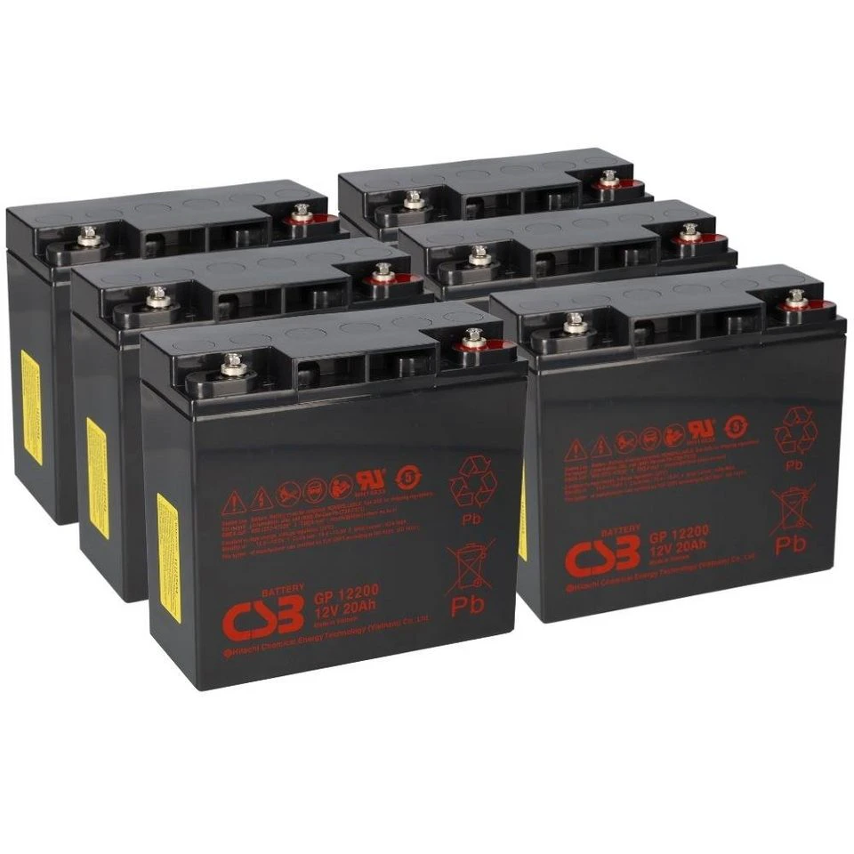 Akkuman Bleiakku 72V 20Ah 6x 12V 20Ah kompatibel SXT Raptor V3 zyklenfest