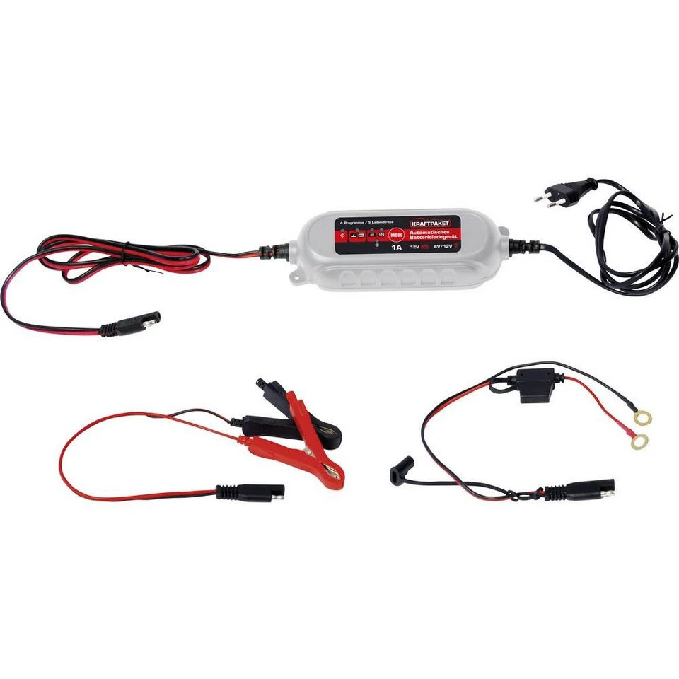 Dino KRAFTPAKET Automatikladegerät 136315 für 6V 12V Autobatterien Akkutest