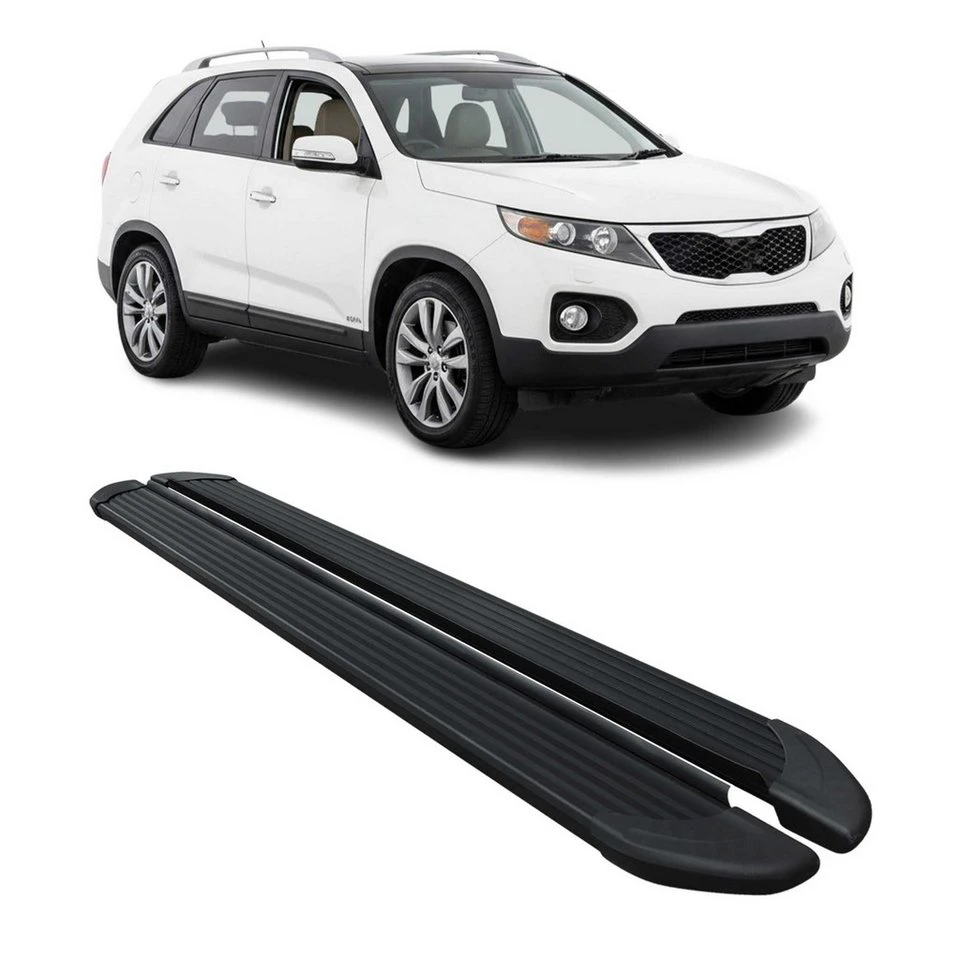 OMAC Aluminium Trittbretter Kia Sorento 2 XM 2009-13 2-teilig fahrzeugspezifisch