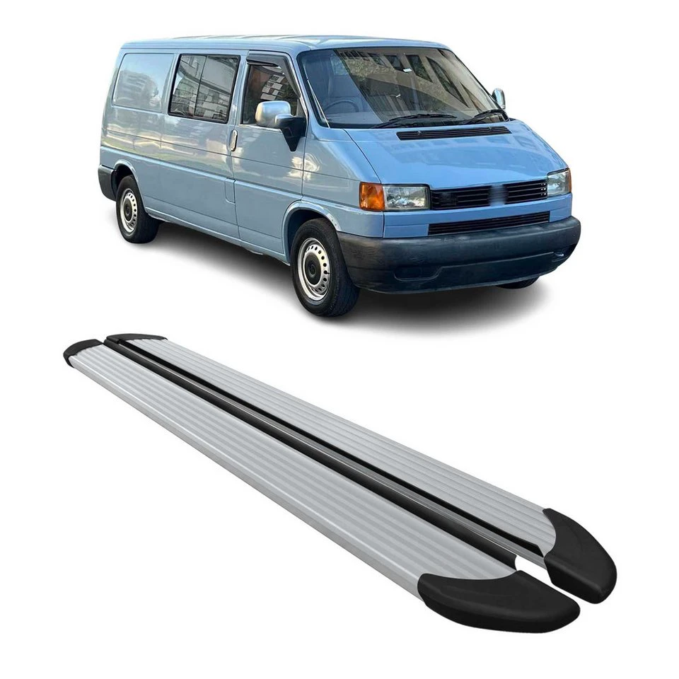 OMAC Aluminium Trittbretter VW Transporter T4 1990-2003 L2 Langradstand 2-tlg.