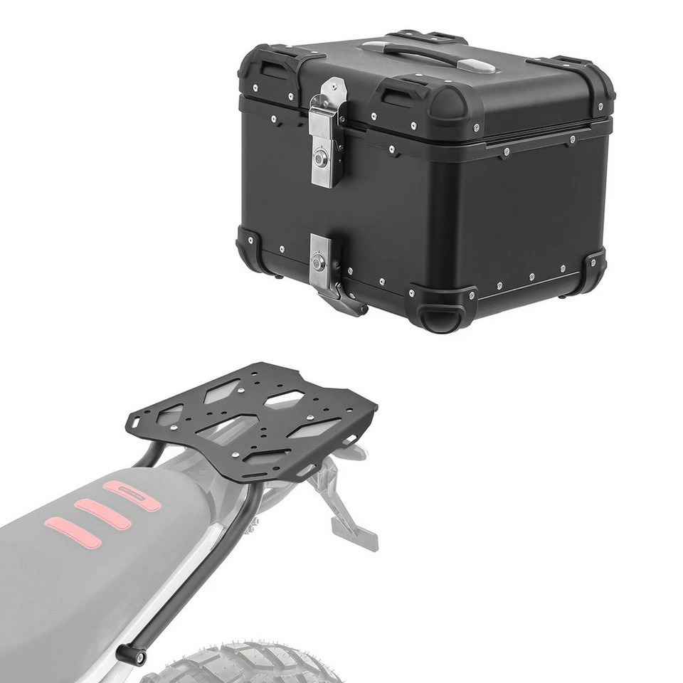 Bagtecs Topcase Set XS45 Alu Topcase Gepäckträger BMW F 900 GS 24-25 schwarz