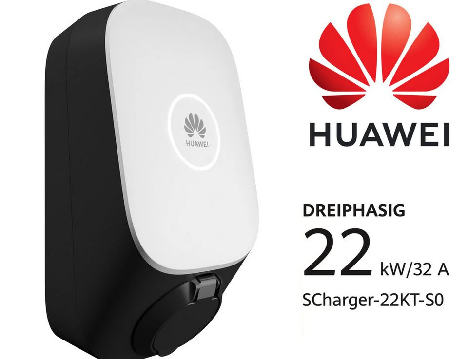 Huawei Smart Charger AC SCharger-22KT-S0 Wallbox 22 kW 3-phasig Typ 2 RFID PV-Überschussladen