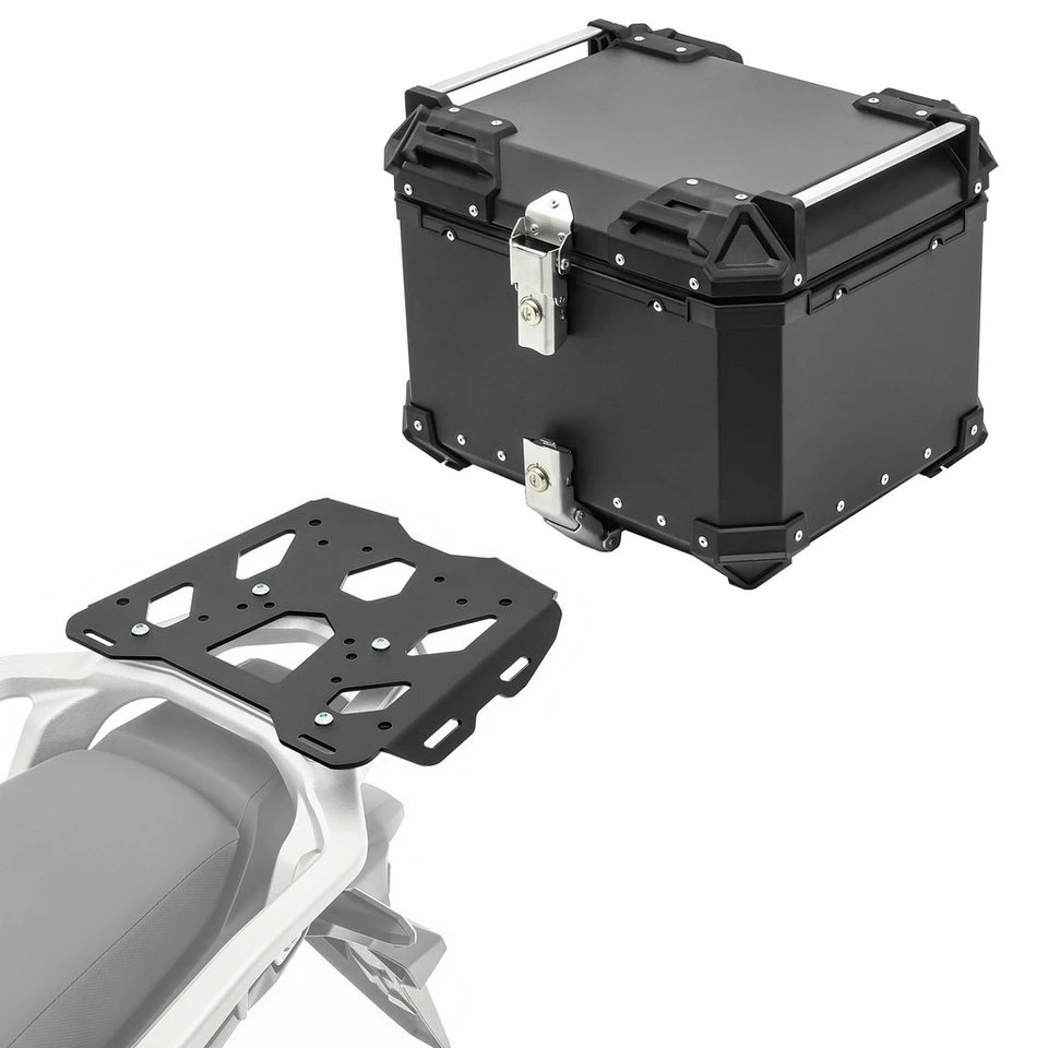 Bagtecs Alu Topcase Set XB45 mit Gepäckbrücke Honda Transalp XL 750 23-25