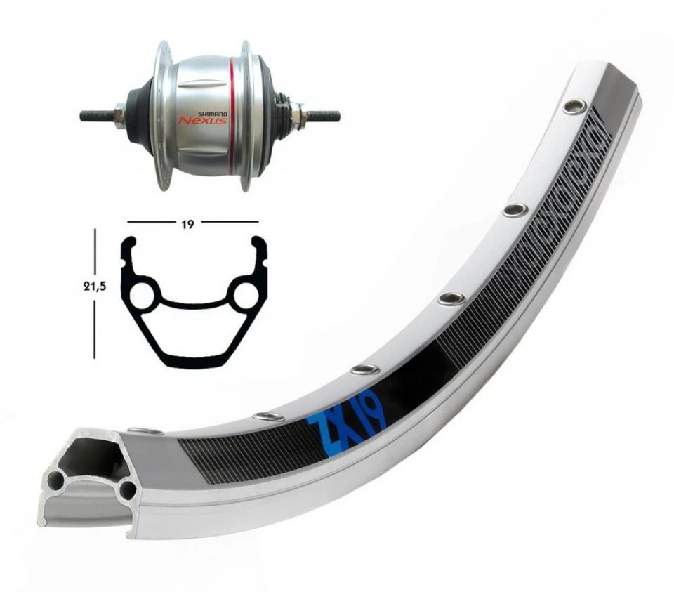 BikeParts Laufrad Hinterrad 28 x 1.75 Zoll Shimano 8-Gang ohne Rücktritt