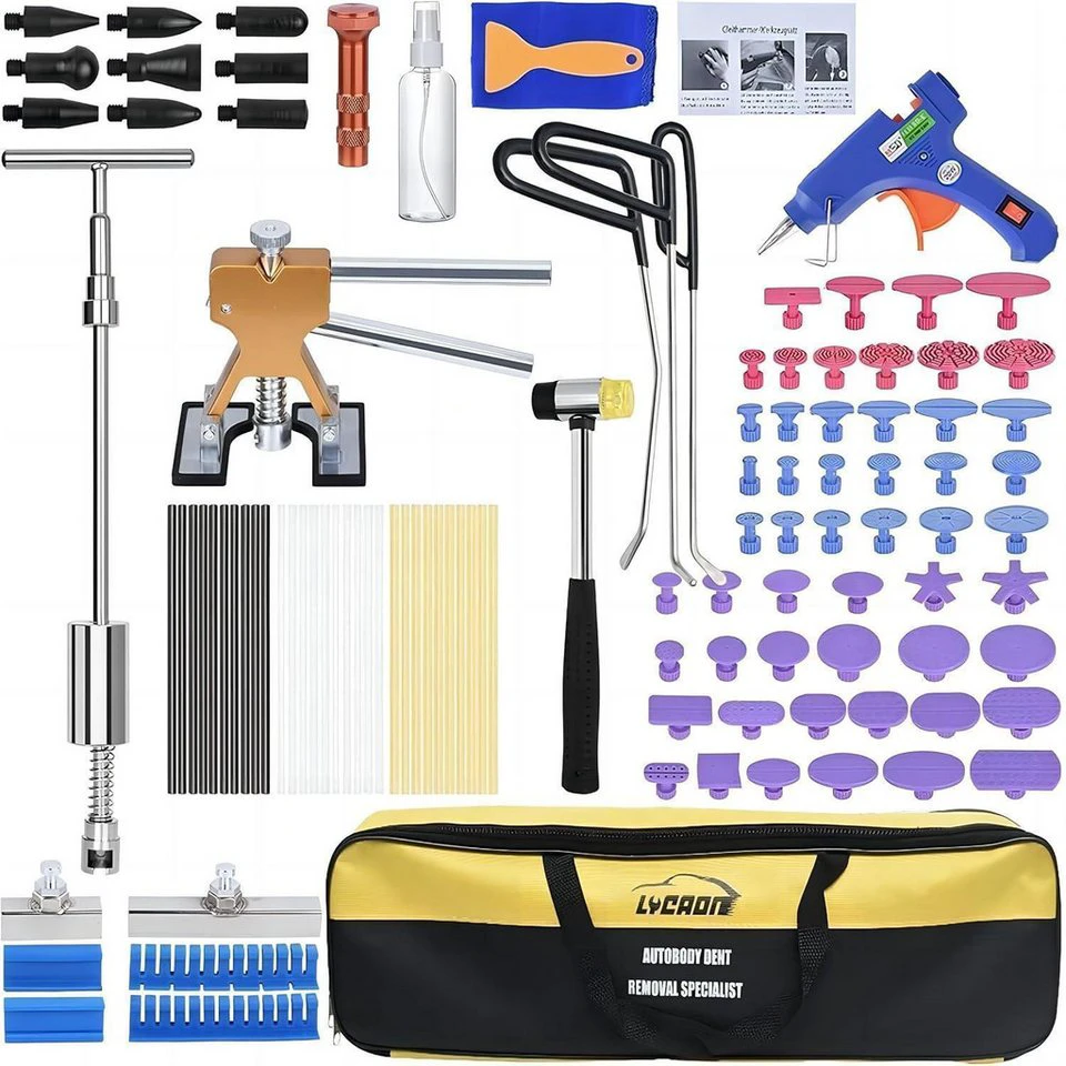 LYCAON Ausbeulwerkzeug Dent Puller Kit lackierfreie Dellenreparatur