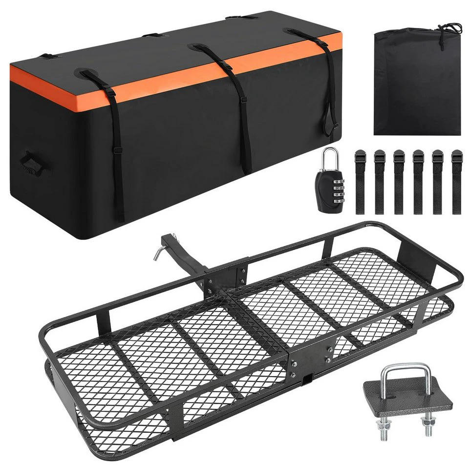 GarveeMore Dachträger Mount Cargo Carrier Basket 60" x 20" x 5,9" mit Ladetasche