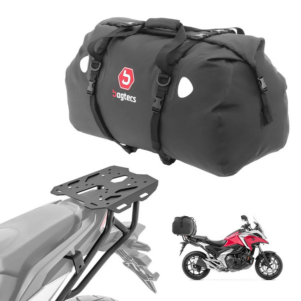 Bagtecs Topcase Set Gepäckbrücke Hecktasche Honda NC 750 X 21-25 XF80