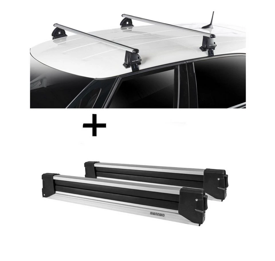 VDP Skiträger YELO 6 Paar Ski 4 Snowboards Dachträger EVO ALU Renault Captur 5 Türer 2013-2019