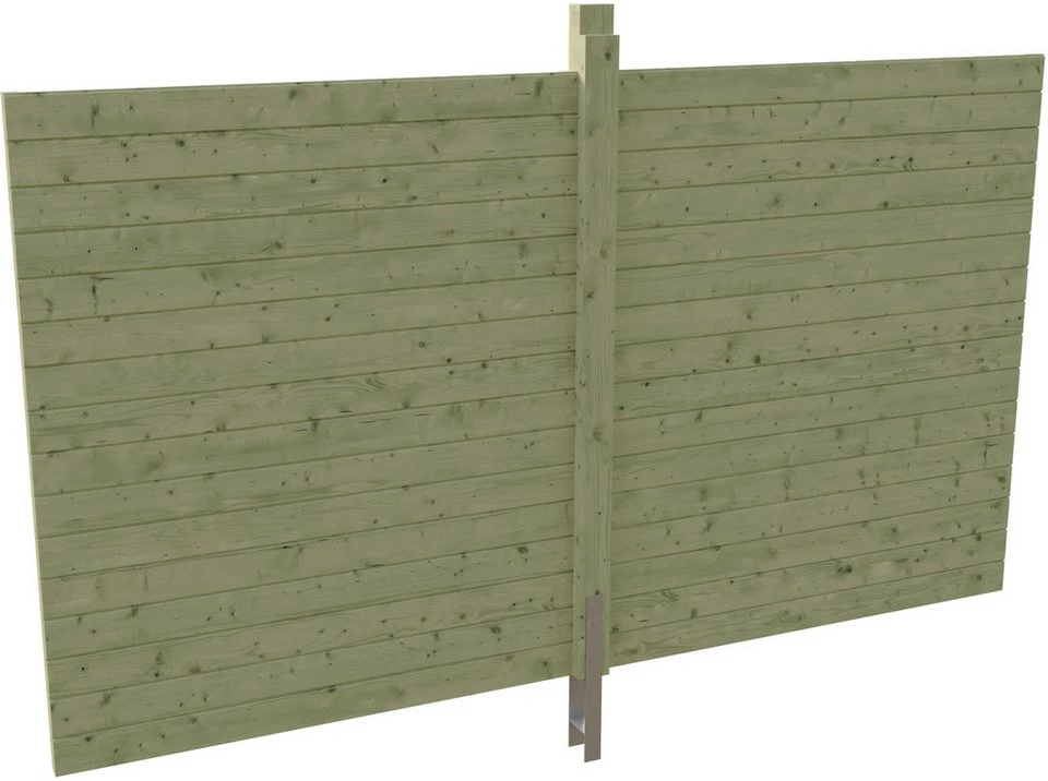 Skanholz Carport-Rückwand 355 x 200 cm Profilschalung