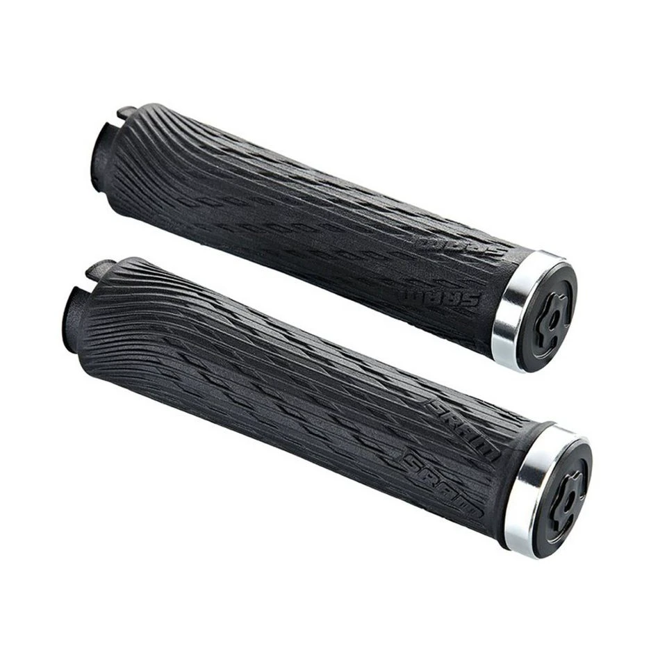 SRAM XX1 Festgriffe für Drehgriffschalter 100/122 mm End Plug silber schwarz 1 Paar
