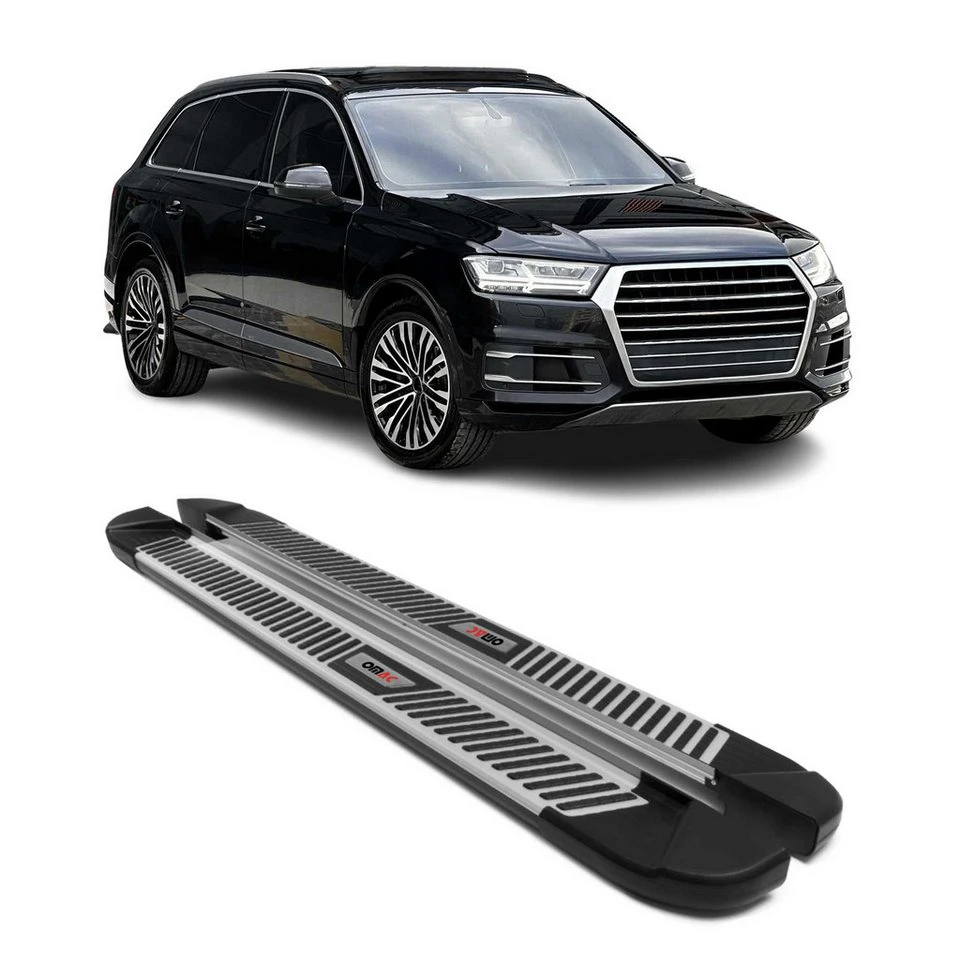 OMAC Trittbretter Audi Q7 2015-2025 Aluminium 2-teilig rutschfest