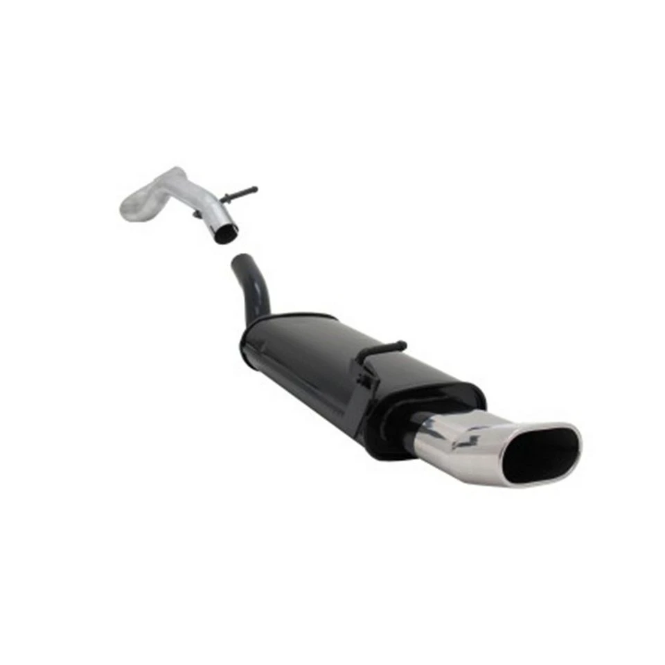 OMAC Novus Sportendschalldämpfer 135x75mm DTEdelstahl-Endrohr Audi A3 Seat Leon VW Golf 4 New Beetle