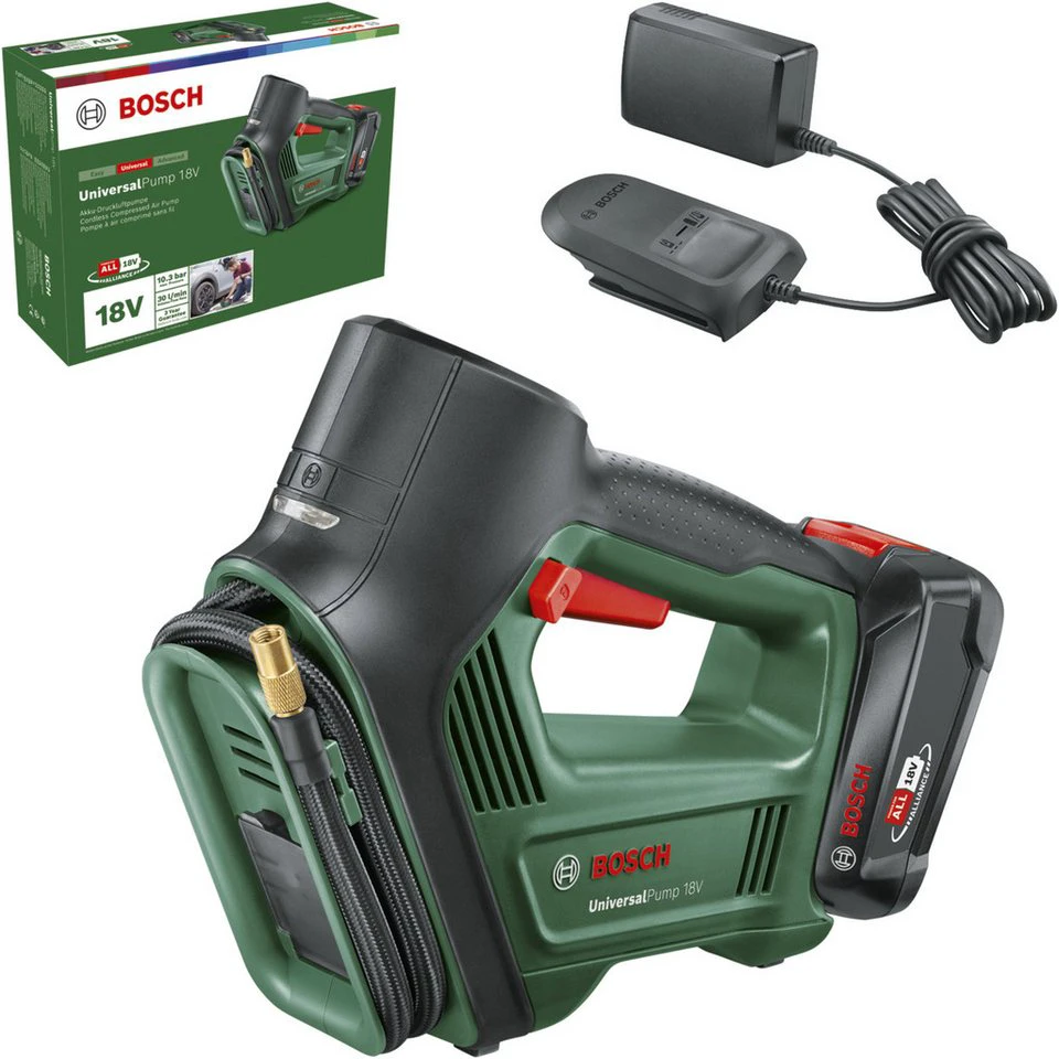 Bosch Professional UniversalPump 18V Akku-Luftpumpe Li-Ionen Akku 2,0Ah