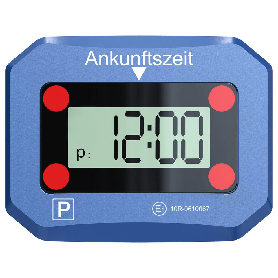 Miraval elektronische Parkscheibe blau Bewegungsmelder 15 oder 30 Minuten