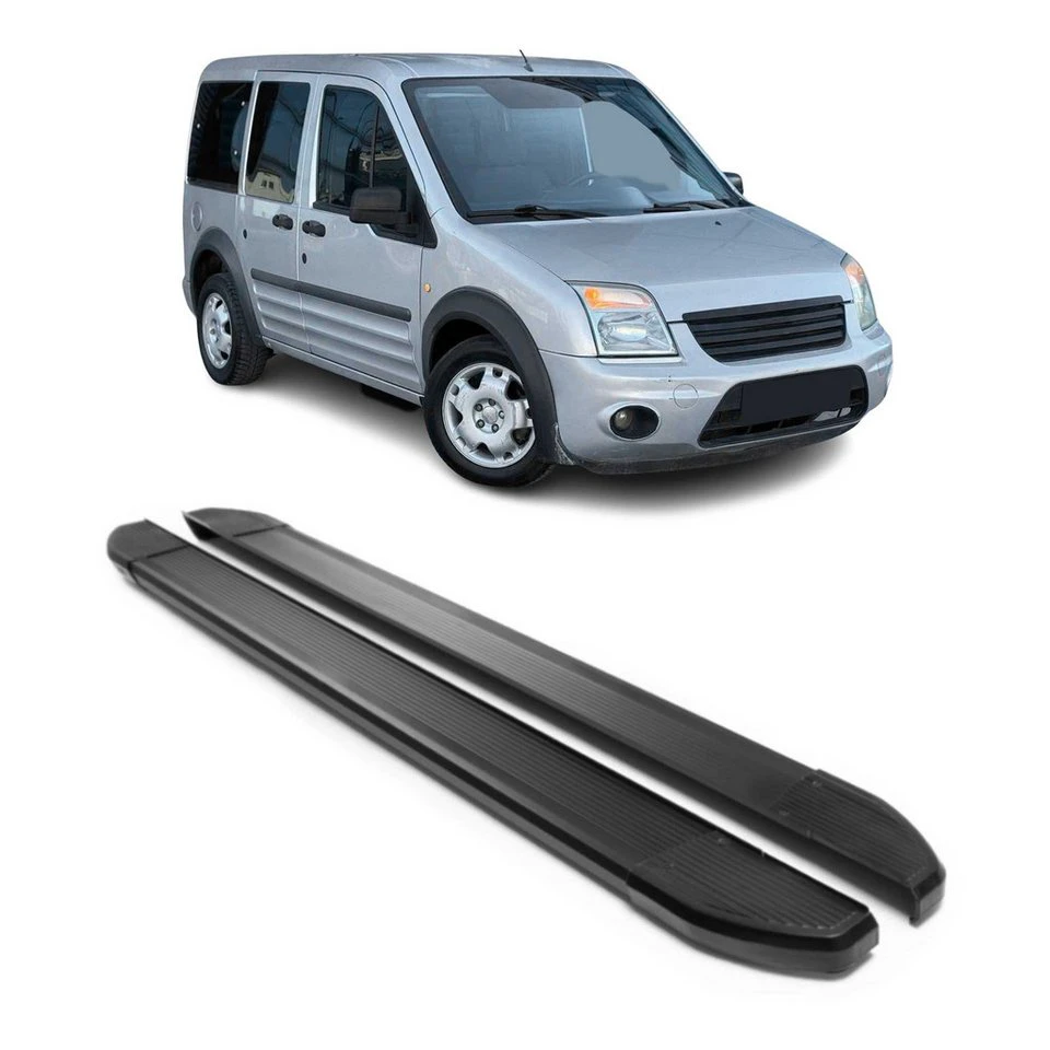 OMAC Trittbretter Aluminium für Ford Connect 2002-2013 L1 kurz 2-tlg. rutschfest
