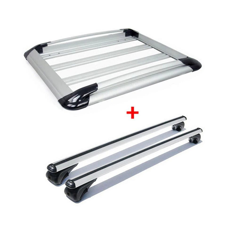 OMAC Dachträger Dachkorb Satz Chevrolet Trax 2013-2015 Aluminium Silber 3tlg (3-St)