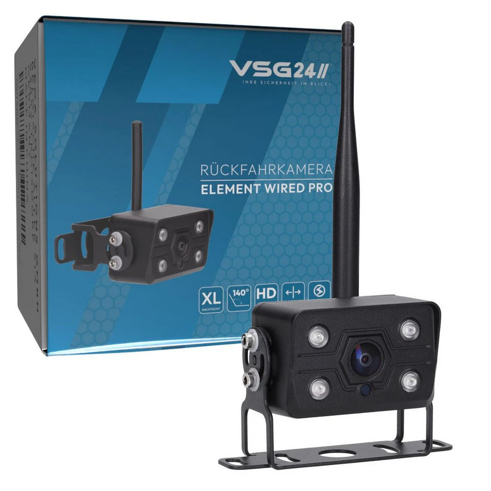 VSG24 Erweiterungskamera ELEMENT WIRED PRO HD Rückfahrkamera 2,4 GHz 21 m