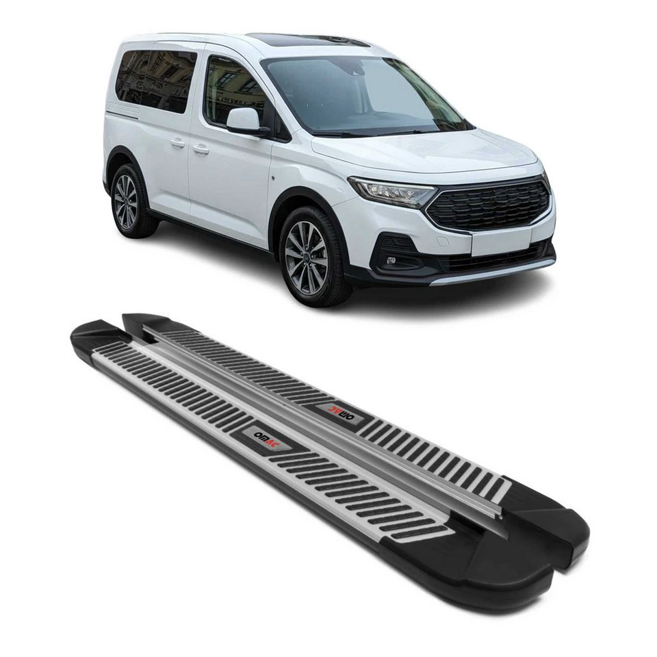 OMAC Trittbretter Ford Tourneo Connect 2021-2025 L1 Aluminium 2-tlg. rutschfest