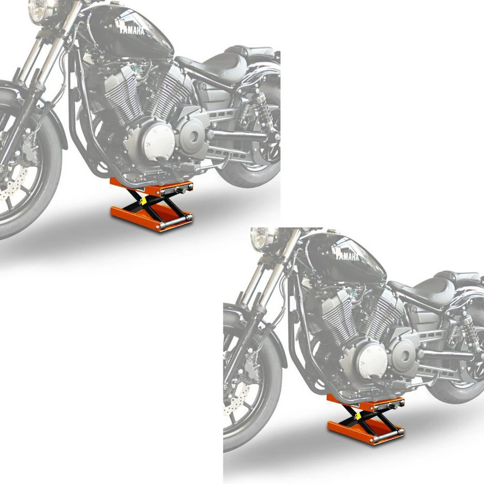 ConStands Midlift M Motorradheber 2x orange für Chopper bis 500 kg