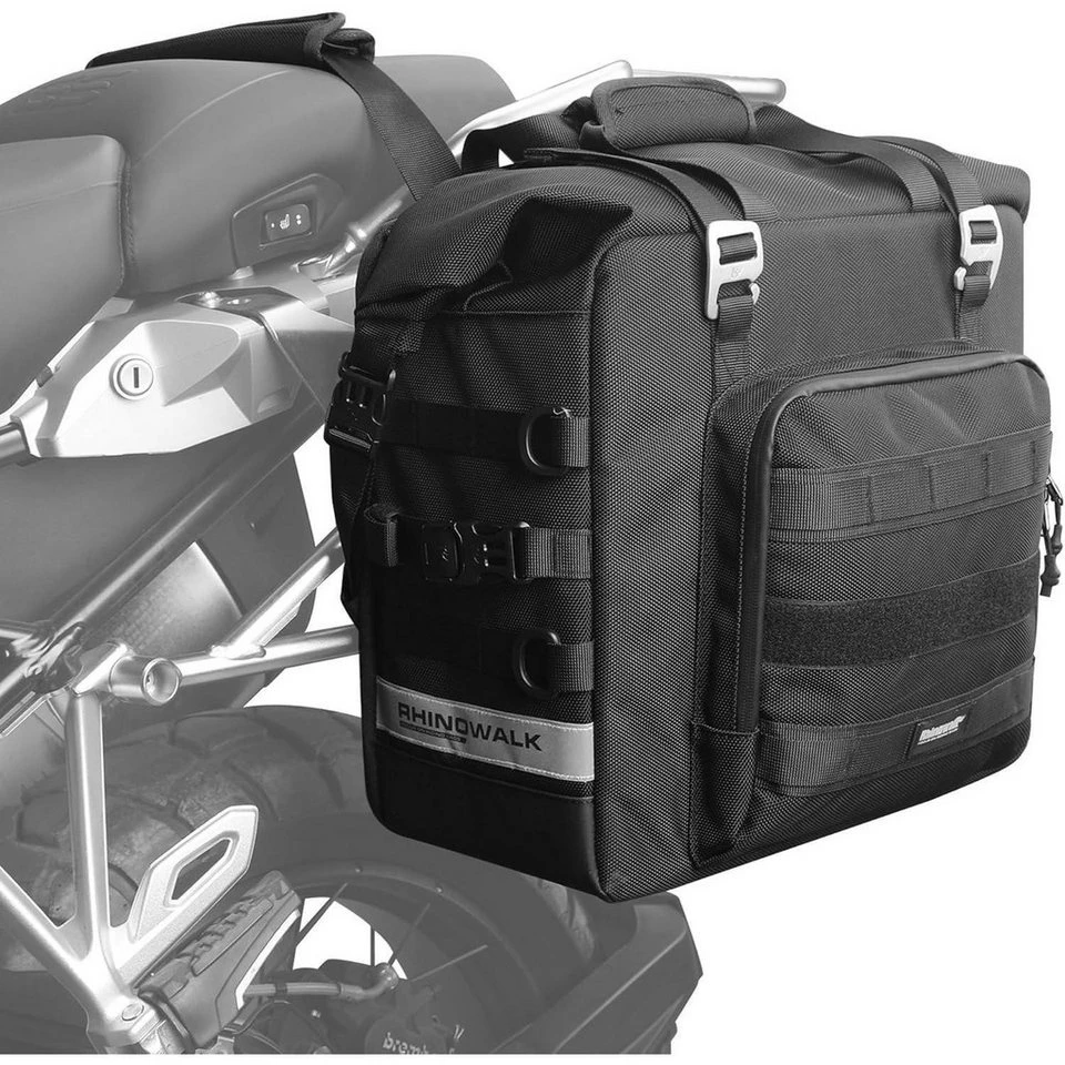 Rhinowalk Motorrad Gepäckträgertasche 25L wasserdicht Roller Gepäckträger Satteltasche