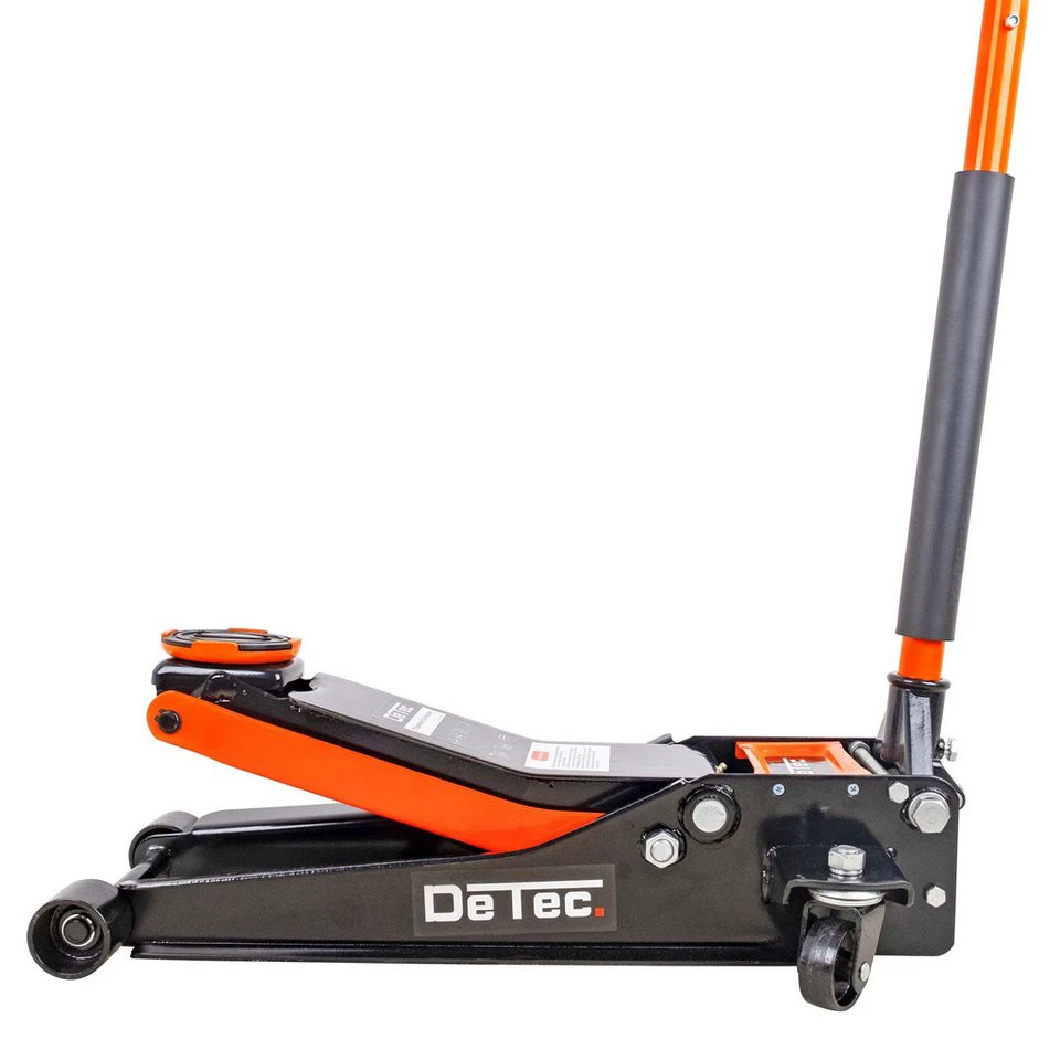DeTec. Rangierwagenheber DT-3TWH 3 Tonnen orange Quick Lift 75 mm Einschubtiefe 500 mm Hubhöhe