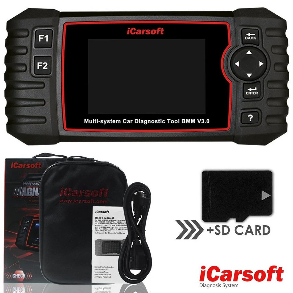 iCarsoft BMM V3.0 OBD2-Diagnosegerät für BMW MINI Deutsch Online Updates