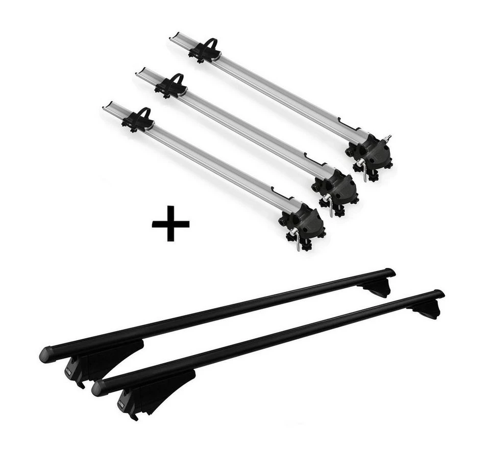 VDP Dachfahrradträger Bike Pro 3x Stahl Relingträger Tiger L Seat Leon ST ab 2012