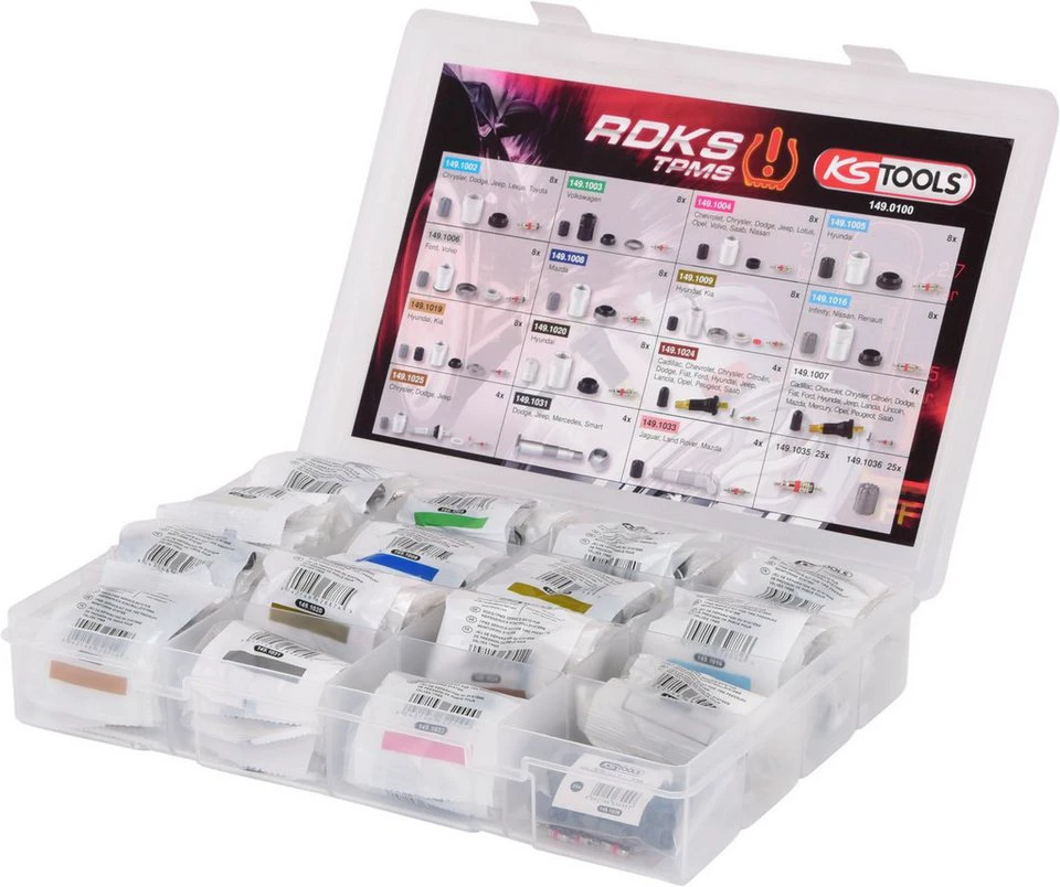 KS Tools RDKS TPMS Service-Sortiment 150-tlg für Reifendruck-Kontrollsysteme