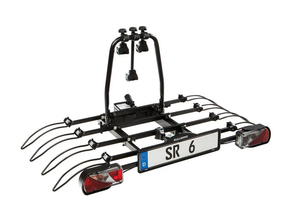 Bullwing Kupplungsfahrradträger SR6 für 4 Fahrräder 70 kg 13-poliger Stecker