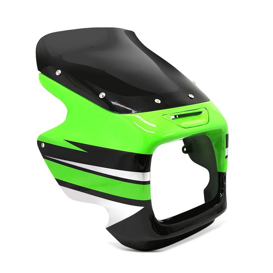Zaddox Schutzblech Lampenmaske für Kawasaki ZRX 1100 1997-2000 mit Windschild